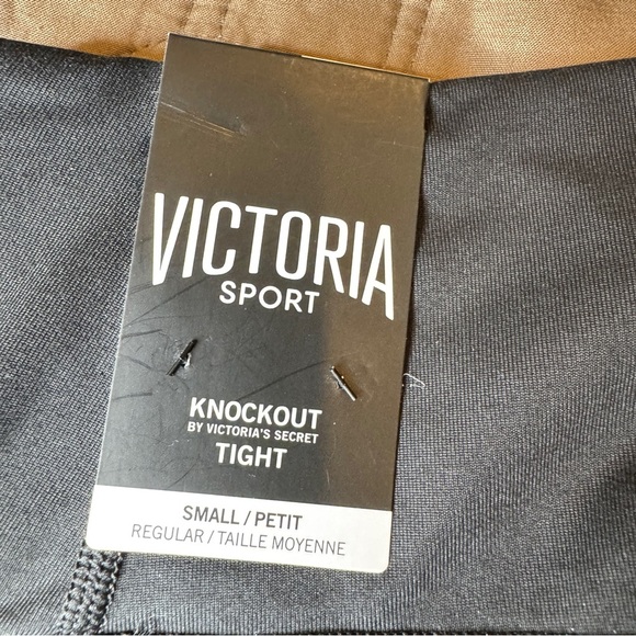 Victoria Sport Knockout Tight Women’s sz Small Black Shimmer Leggings NWT - Picture 4 of 9